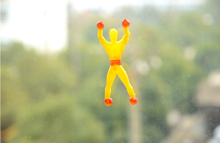 Kleine Klebrige Mann Klettern Auf Die Wand Kinder Spielzeug Stick Mann Bendy Spielzeug Wand Klettern Mann