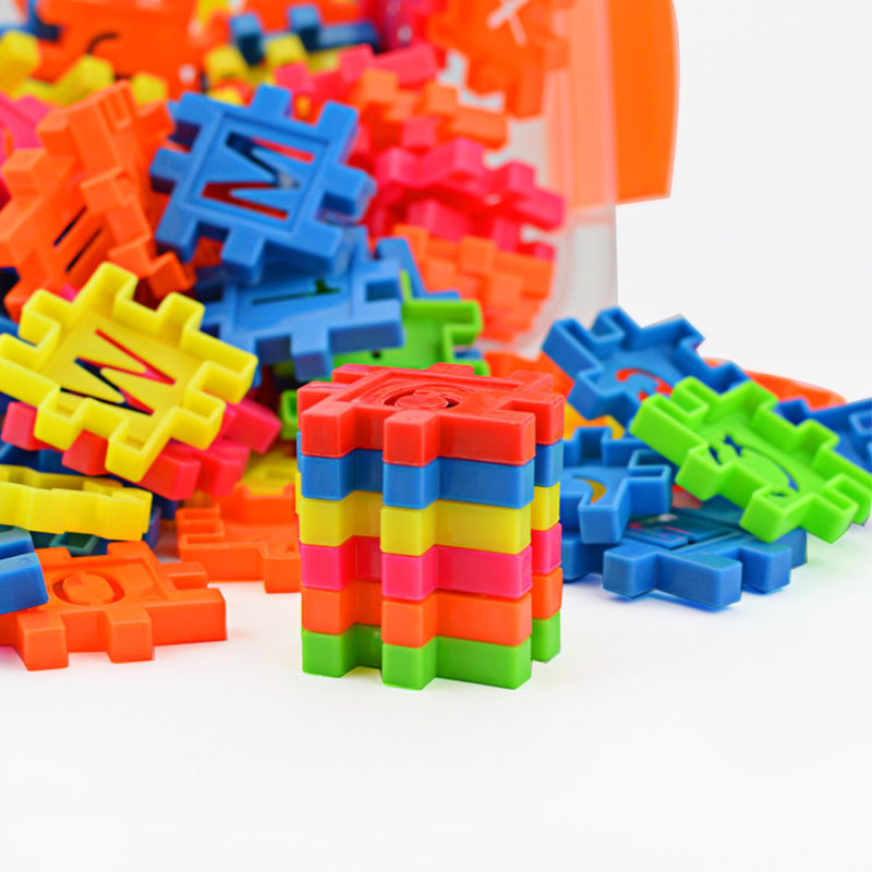 110-tlg. Set DIY Lepin Bausteine Baby Jungen und Mädchen 3D Blöcke Lustiges pädagogisches Mosaik-Spielzeug für Kinder Block-Spielzeug