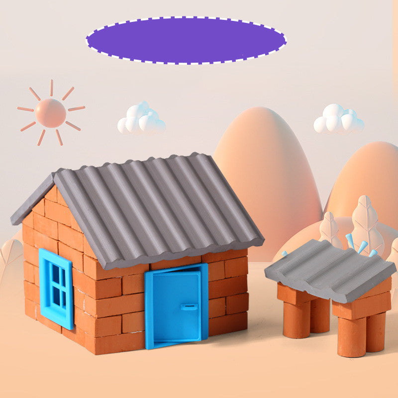 Pädagogisches Spielzeug Wenig Mason Spielzeug Mini Bauen EIN Haus