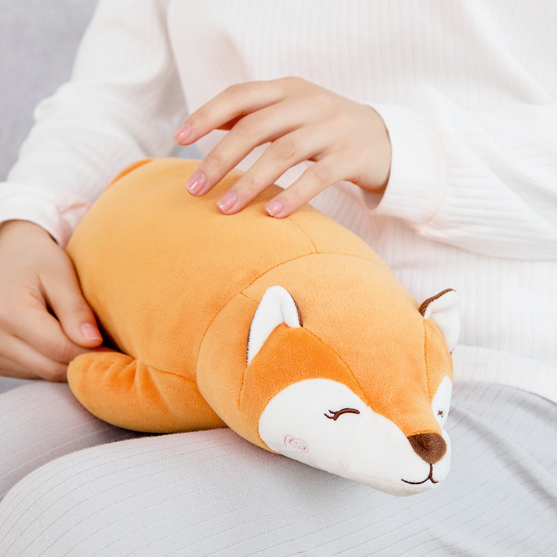 Niedliches flauschiges flauschiges Fat Fox Plüsch tier Gefülltes weiches Tier-Cartoon-Kissen Schönes Geschenk für Freundin Kinder Spielzeug