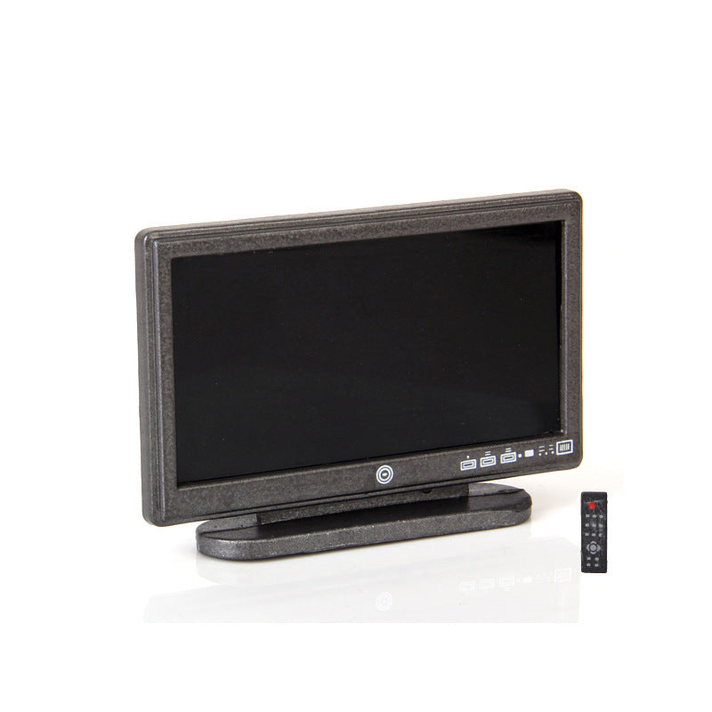 Mini Furniture Model Toys Flat Panel LCD TV