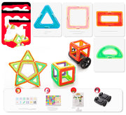 Farbfenster Magnetbausteine – Lernspielzeug mit magnetischem Stecksystem für Kinder Mein Shop