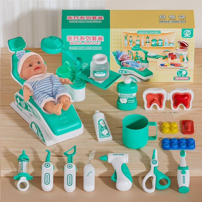 Ärztetoys Set Medizinisches Kinder Spielzeug Haus Baby Werkzeuge