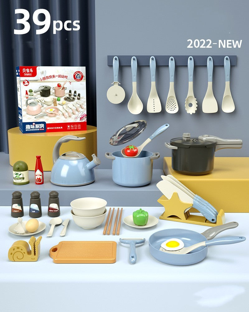 Simulation Küche Baby Kochen Sound Licht Große Größe Reiskocher Kinder Spielen Heim Spielzeug Set