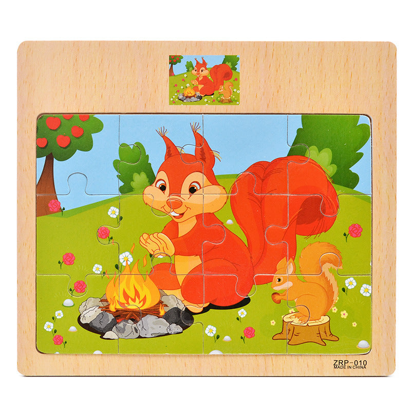 mytooy Holzpuzzle 12-teilig