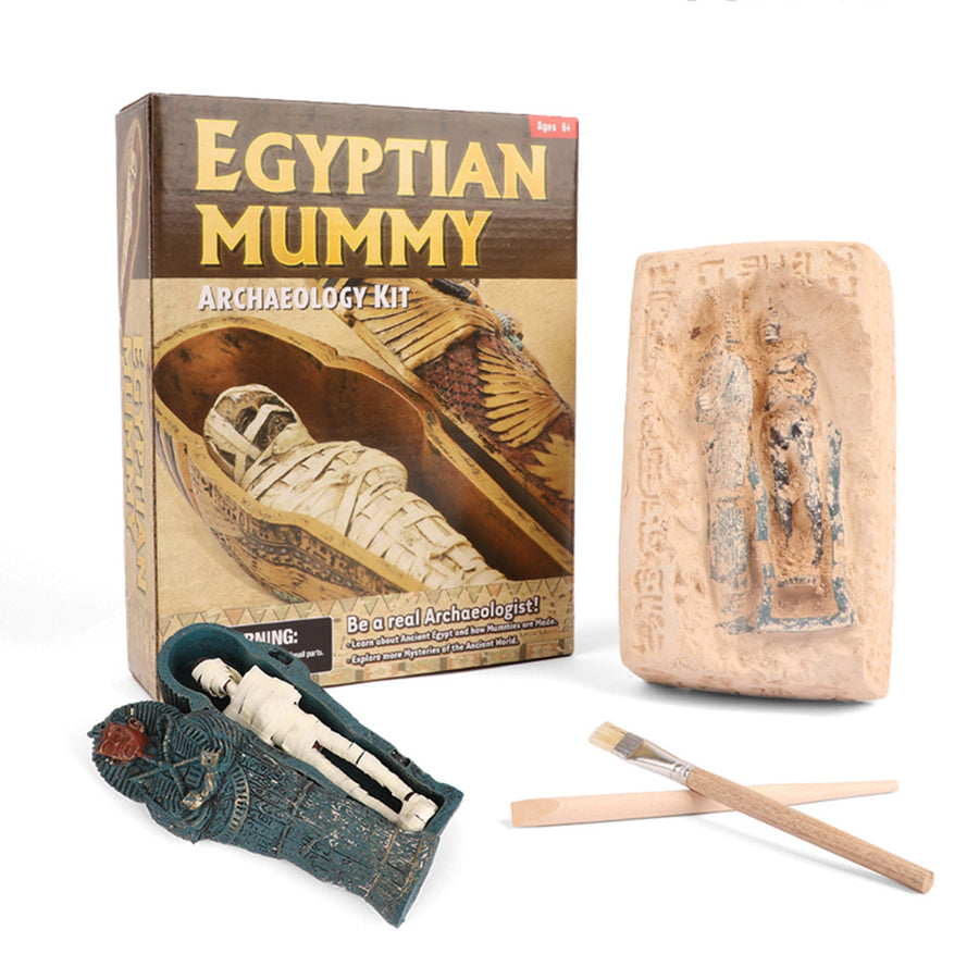 "Ägyptische Archäologie Mumie DIY Hand-Ausgrabung Spielzeug"
