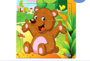 Holzpuzzle Tiere Puzzlespielzeug Frühkindliche Eltern-Kind-Spiele