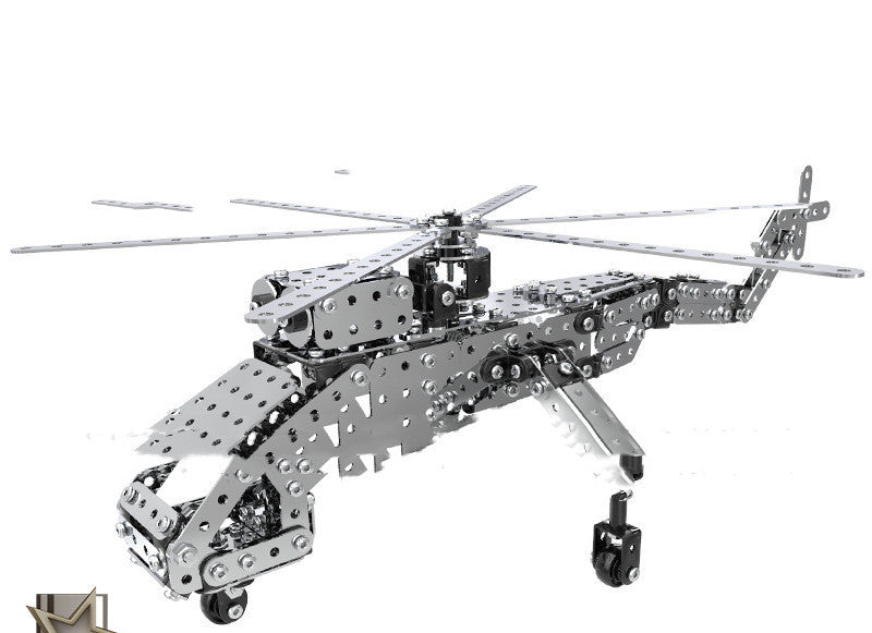 mytooy Helikoper Modell aus Metall zum Zusammenbauen