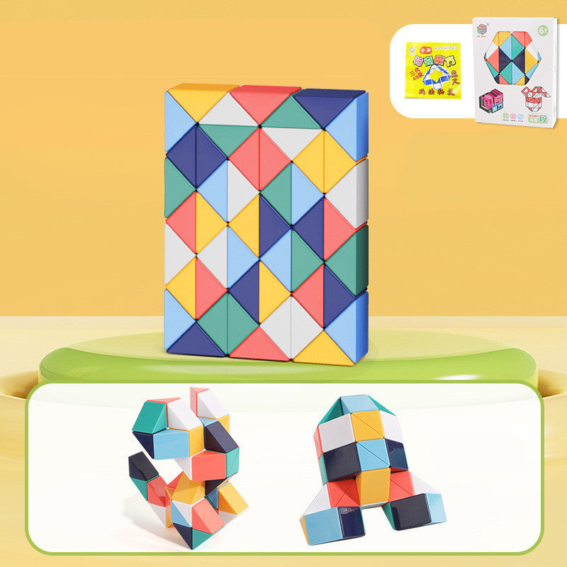 Schlange Twist Cube Stress Relief Pädagogisches Spielzeug Kinder Geschenke Magie Schlange Herrscher Puzzle Klapp Pädagogische