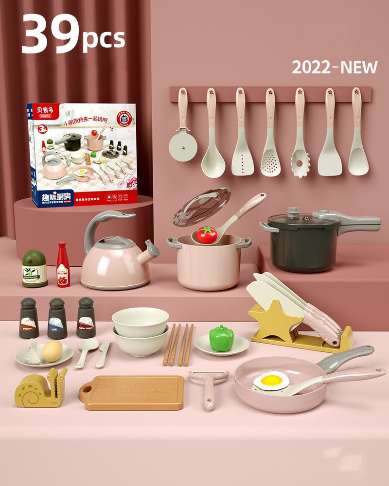 Simulation Küche Baby Kochen Sound Licht Große Größe Reiskocher Kinder Spielen Heim Spielzeug Set
