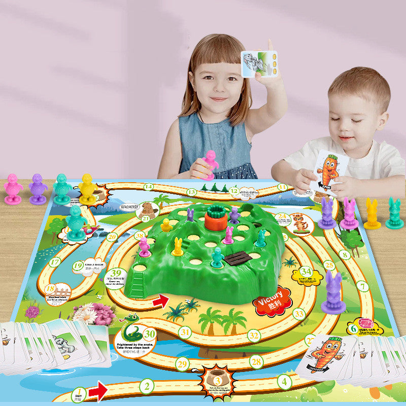 Kinder der Schildkröte Und Hare Racing Spielzeug Kreuz-land Rennen Tabelle Spiele