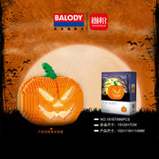 Halloween Dekoration Kürbis lampe Bausteine Dekoration Mikro partikel zusammen gebundenes Spielzeug