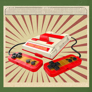 Retro Hausgeräte Bausteine zusammen gebaut Modell pädagogisches Spielzeug