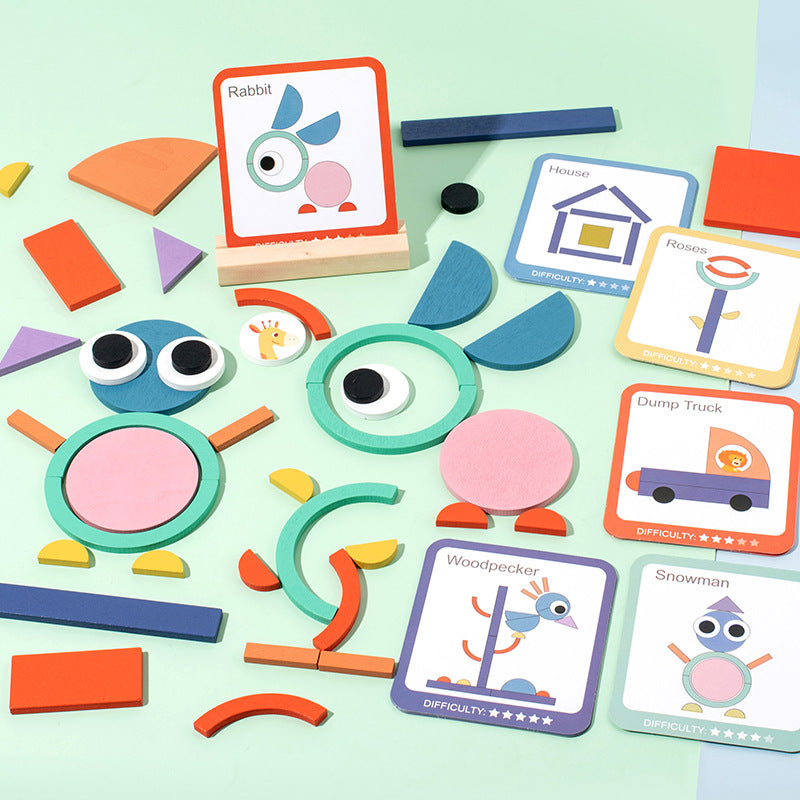 Puzzle Kinder Intelligenz Kreative geometrische Form Matching-Spielzeug