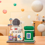 Kinder pädagogisches Mikro partikel zusammen gebochtes Baustein spielzeug
