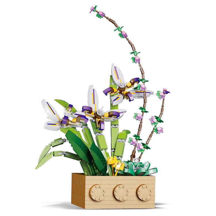 Bouquet Montage Bausteine Dekoration Mädchen Spielzeug