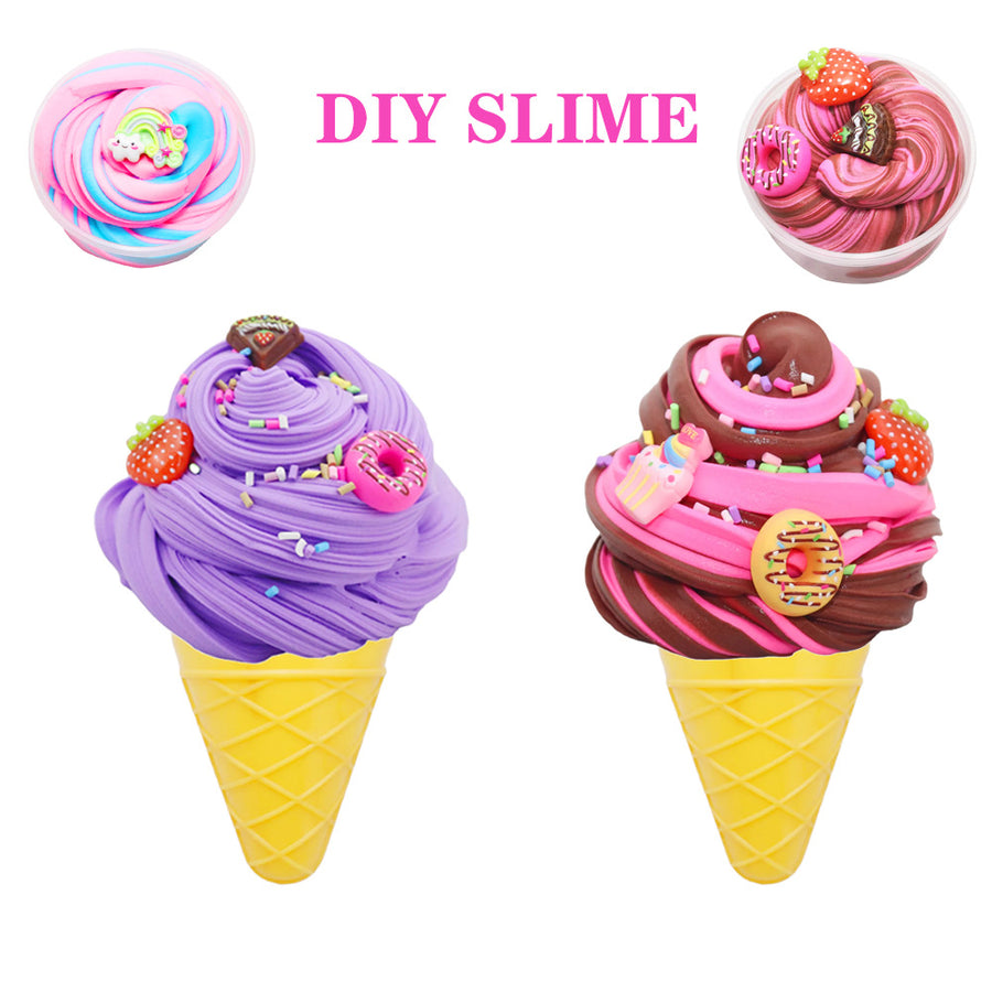 Bunte Eiscreme Plasticen Diy Handgemachtes pädagogisches Spielzeug