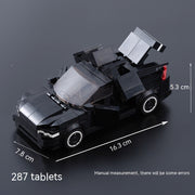 Chinesische Puzzle-Bausteine Tesla-Technologie Auto Kinder Lernspielzeug