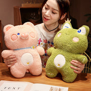 Süße Kaninchen-Panda-Puppe, rosa Schwein, Plüschspielzeug