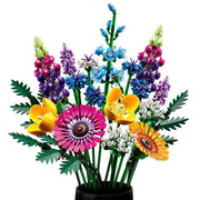 Plant Bouquet Puzzle zusammen gebaut Baustein Spielzeug