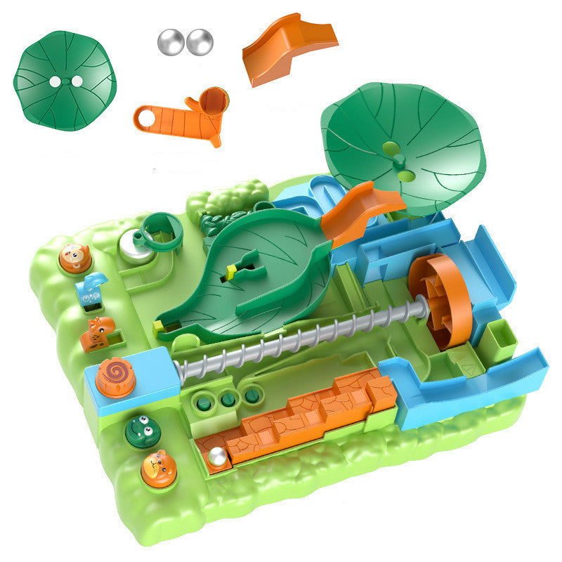 "Kinderspieltischspielzeug für Dschungel-Abenteuer-Ballbahn-Puzzle"