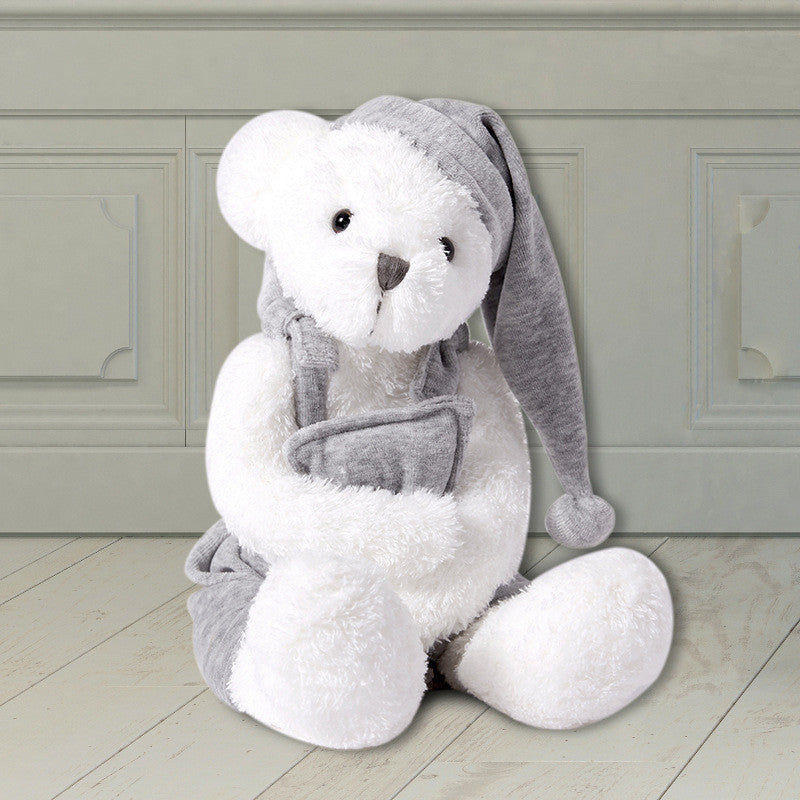 Neue weiße Pyjamas Bären puppe Kinder schlafen mit Plüschtieren Freundin Geburtstags geschenk
