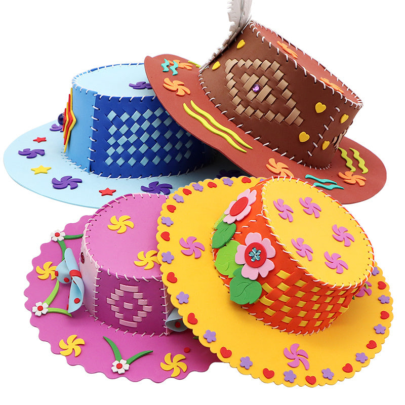"Handgestricktes Hut-Materialpaket Lernspielzeug"