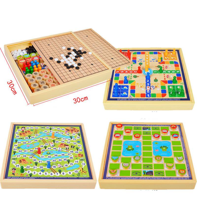 mytooy Holz-Brettspiel Sammlung