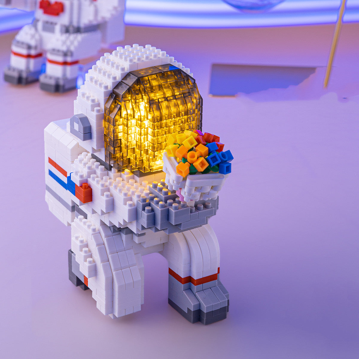 Bausteine Pixel Erde Planeten Modell Pädagogisches Spielzeug