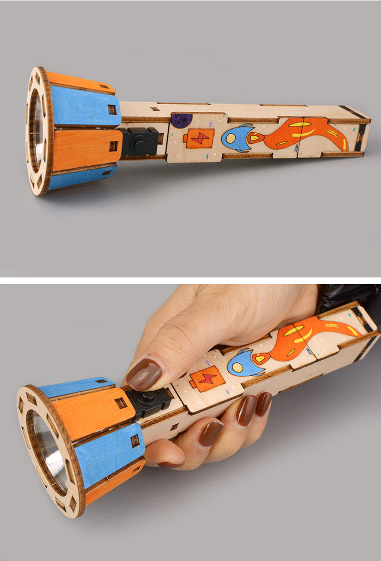 Kinder-Handgefertigte DIY-Taschenlampen-Spielzeuge