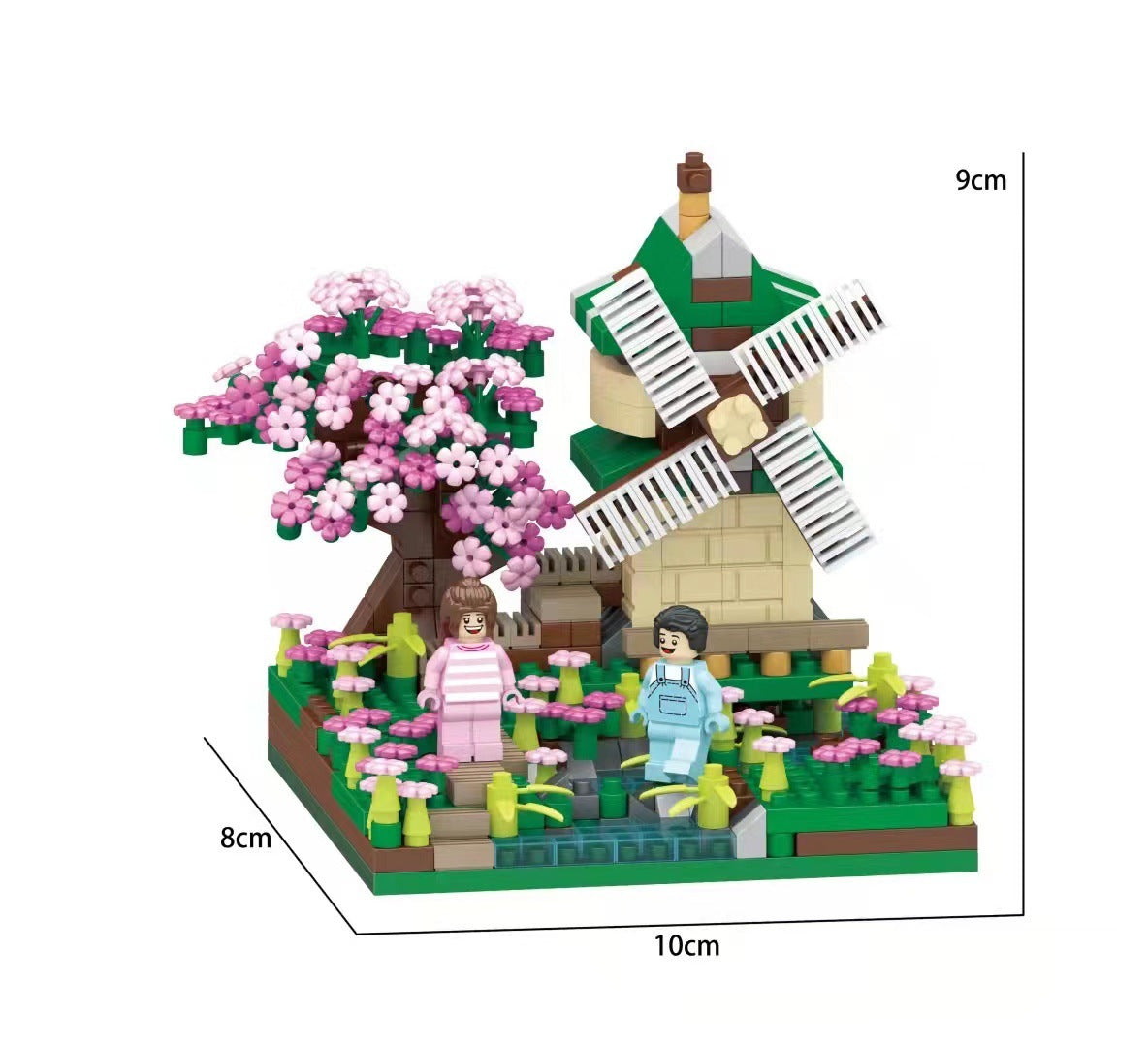 Kleine Micro Partikel Puzzle Blöcke Blume Spielzeug Geschenk Ornamente