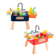 Küche Kinder Spülmaschine Simulation Waschbecken Wasserhahn Zirkulierende Wasser Elektrische Waschen Tisch Spielzeug