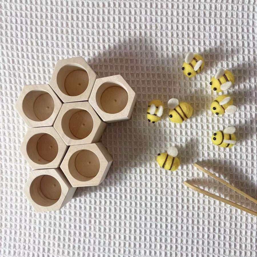 Holz Beehive Spiel Materialien Lehre Spielzeug