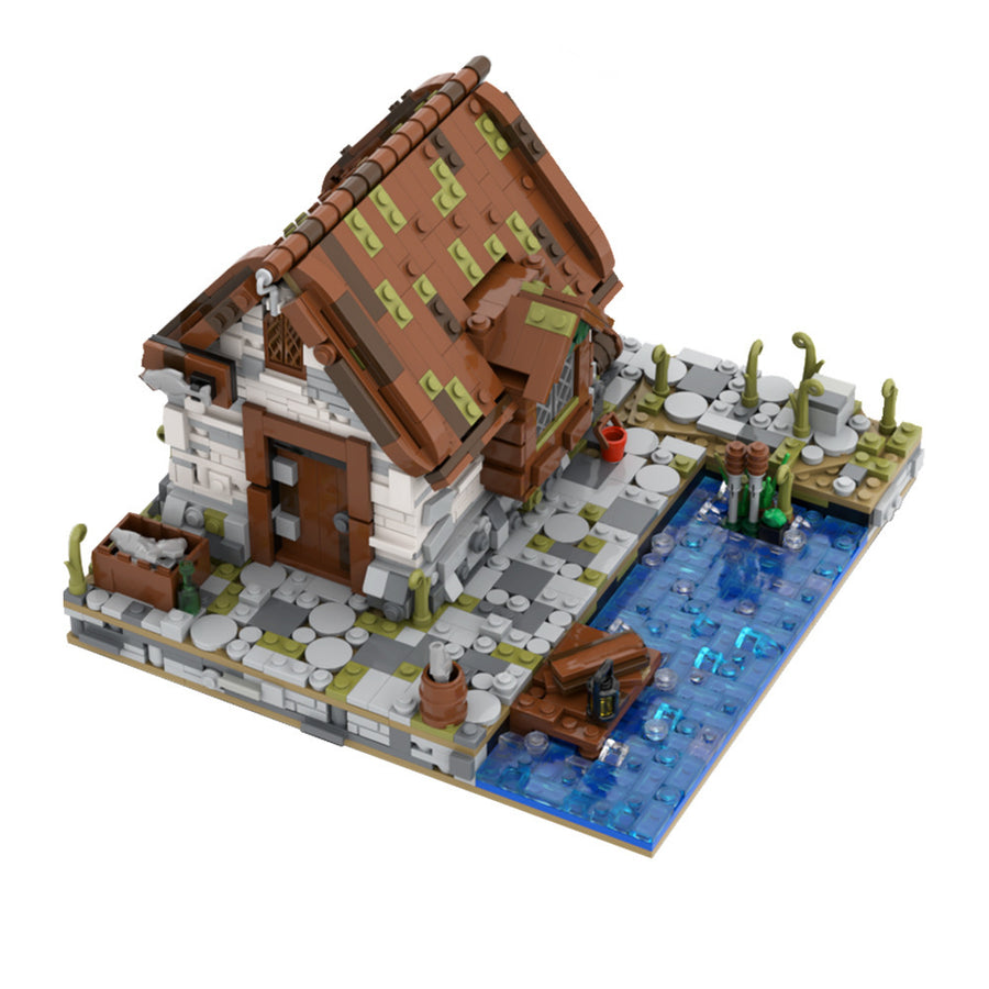 Seaside Fishing House Bausteine Modell Montage Spielzeug