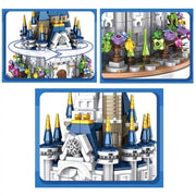 Mini Castle Music Box Building Blocks Assembled Toys