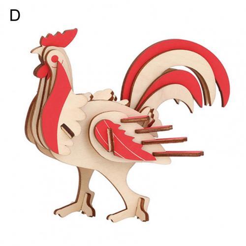 "Tyrannosaurus Holz Drei-Dimensionales Puzzle Modell Lernspielzeug für Kinder"