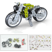 Metall Bausteine Motorrad Modell Montage Spielzeug Jungen Erwachsene High Schwierigkeit
