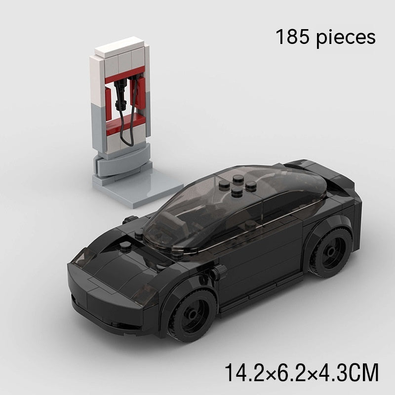 Chinesische Puzzle-Bausteine Tesla-Technologie Auto Kinder Lernspielzeug
