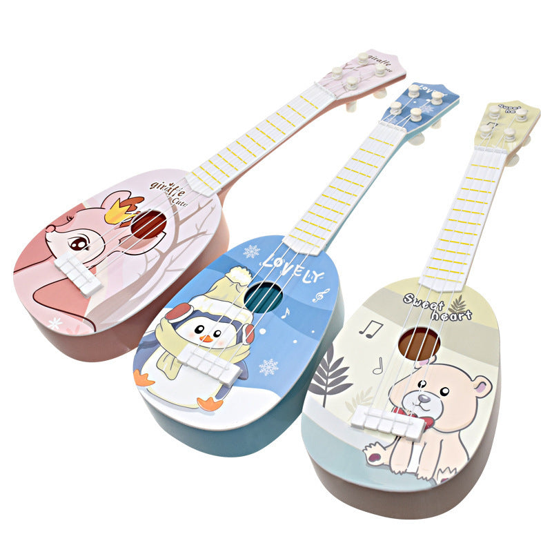 Kindergitarre Ukulele Musikaufklärung Frühförderung Spielzeug