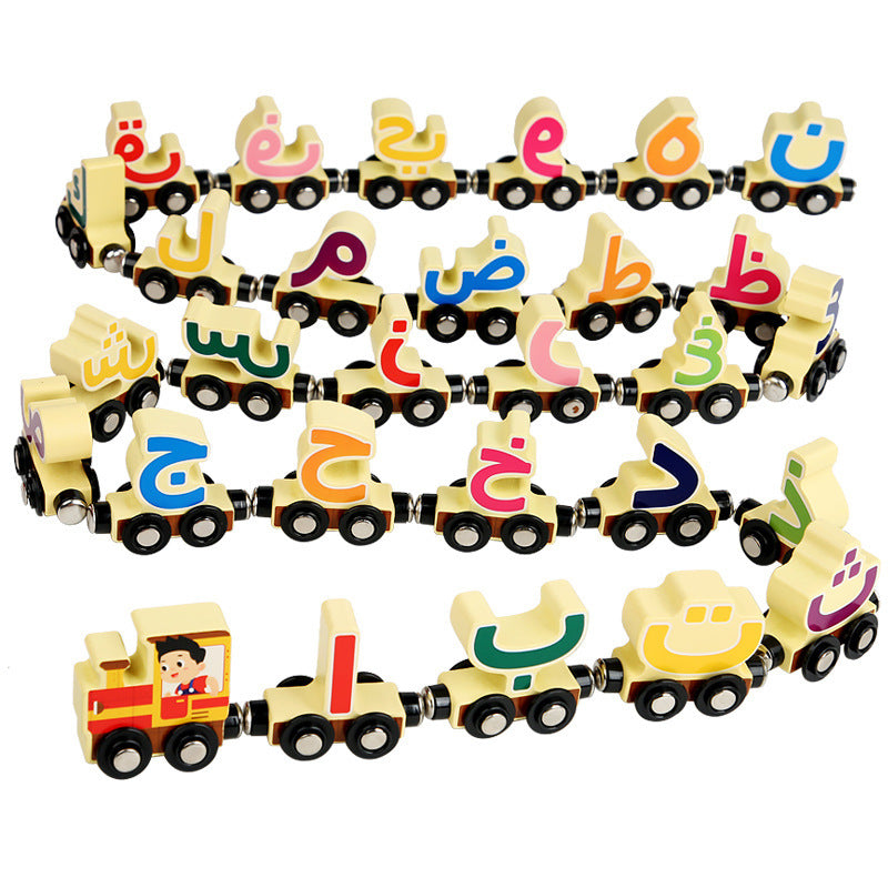 Arabisch Russisch Magnetischer Zug Kinderspiel zeug