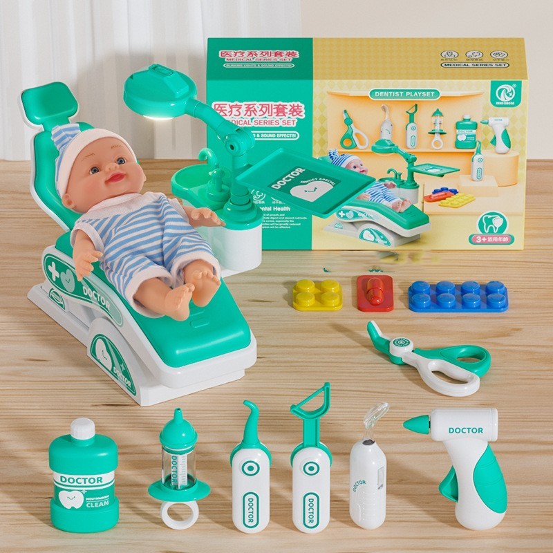 Ärztetoys Set Medizinisches Kinder Spielzeug Haus Baby Werkzeuge