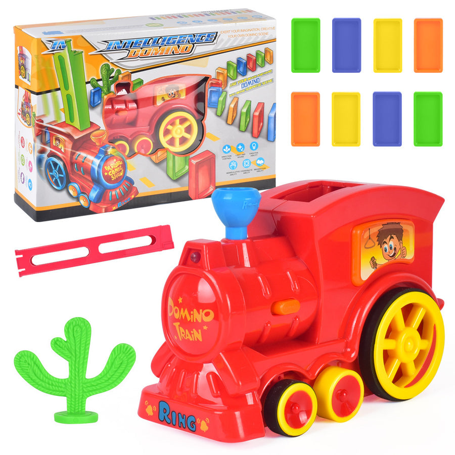 Domino dominosteine elektrische Thomas kleinen zug blöcke, Puzzle Kinder Spielzeug