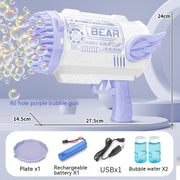 80 Löcher Bazooka Bubble Machine Kinderspiel zeug
