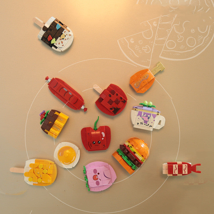 Tierischer magnetischer Kühlschrank magnet zusammen gebaut Baustein Spielzeug für Kinder