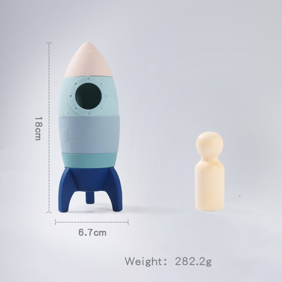 Children's Assembled Educational Early Education Large Particle Silicone Toys