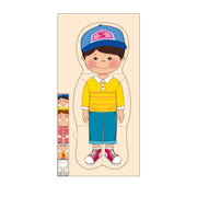 mytooy Schichtenpuzzle Mädchen und Junge