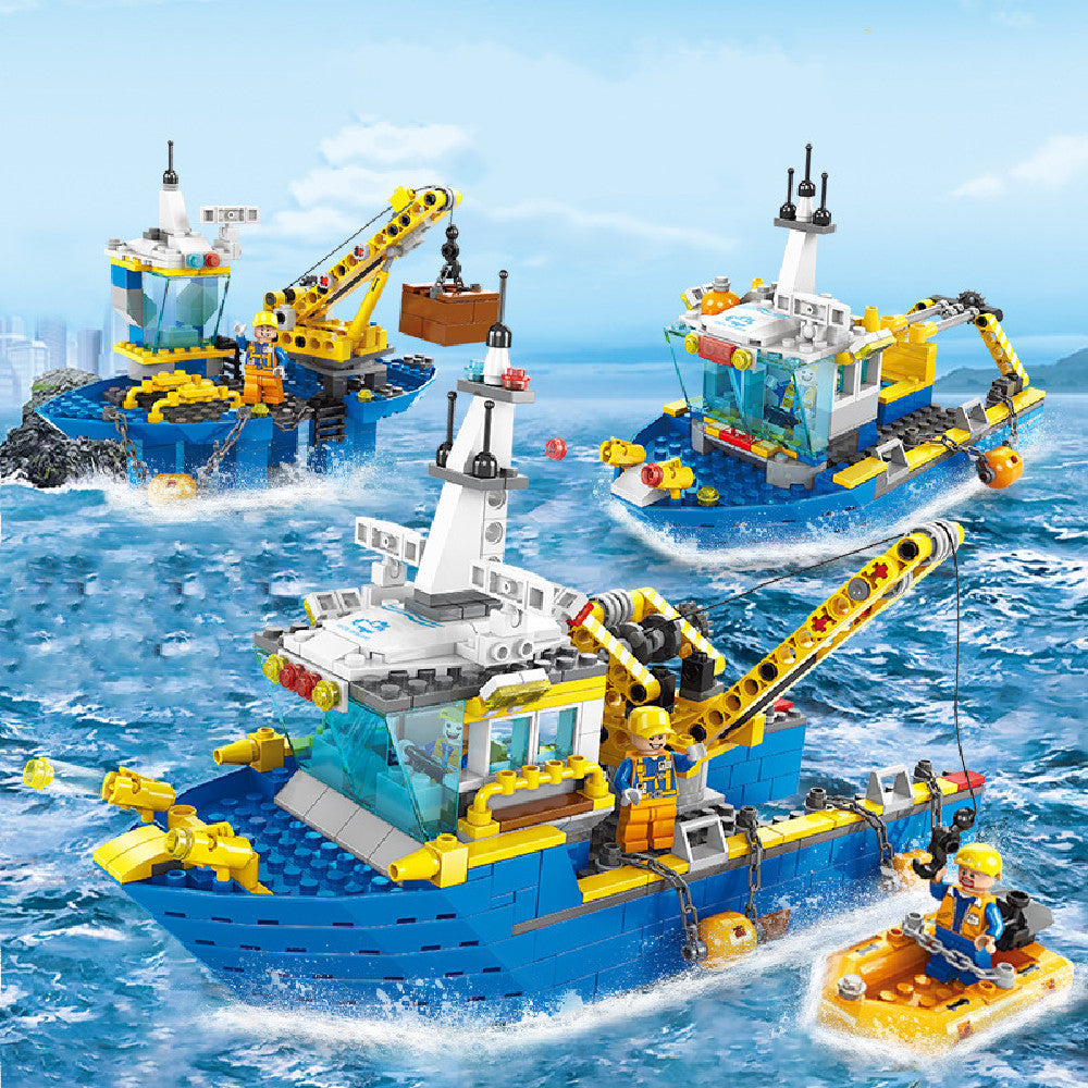 mytooy Marine Boote Klemmbausteine