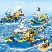 mytooy Marine Boote Klemmbausteine