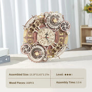 Robotime ROKR Sternzeichen Wanduhr 3D Holz Puzzle Modell Montage Spielzeug Geschenke für Kinder Kinder Teens LC601 Unterstützung Dropshipping