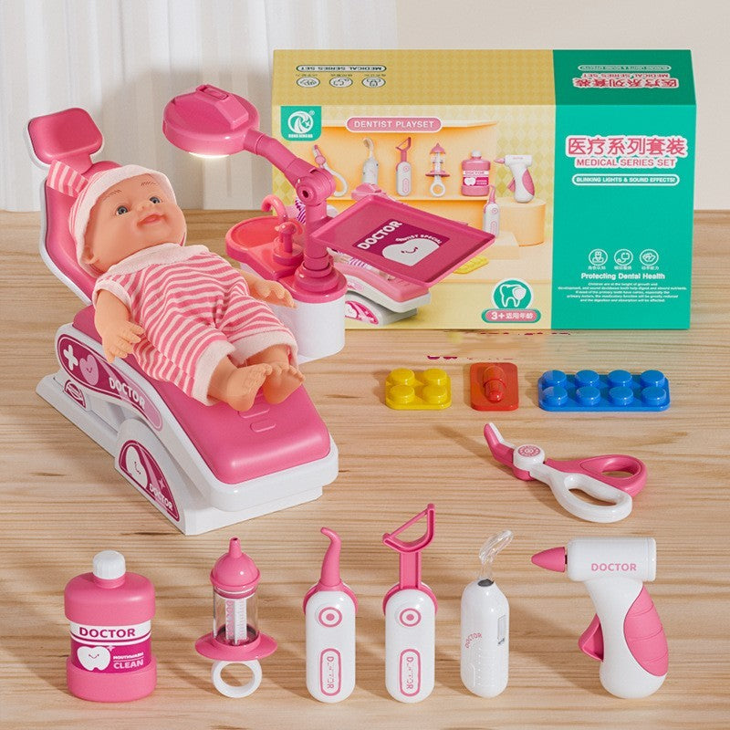 Ärztetoys Set Medizinisches Kinder Spielzeug Haus Baby Werkzeuge